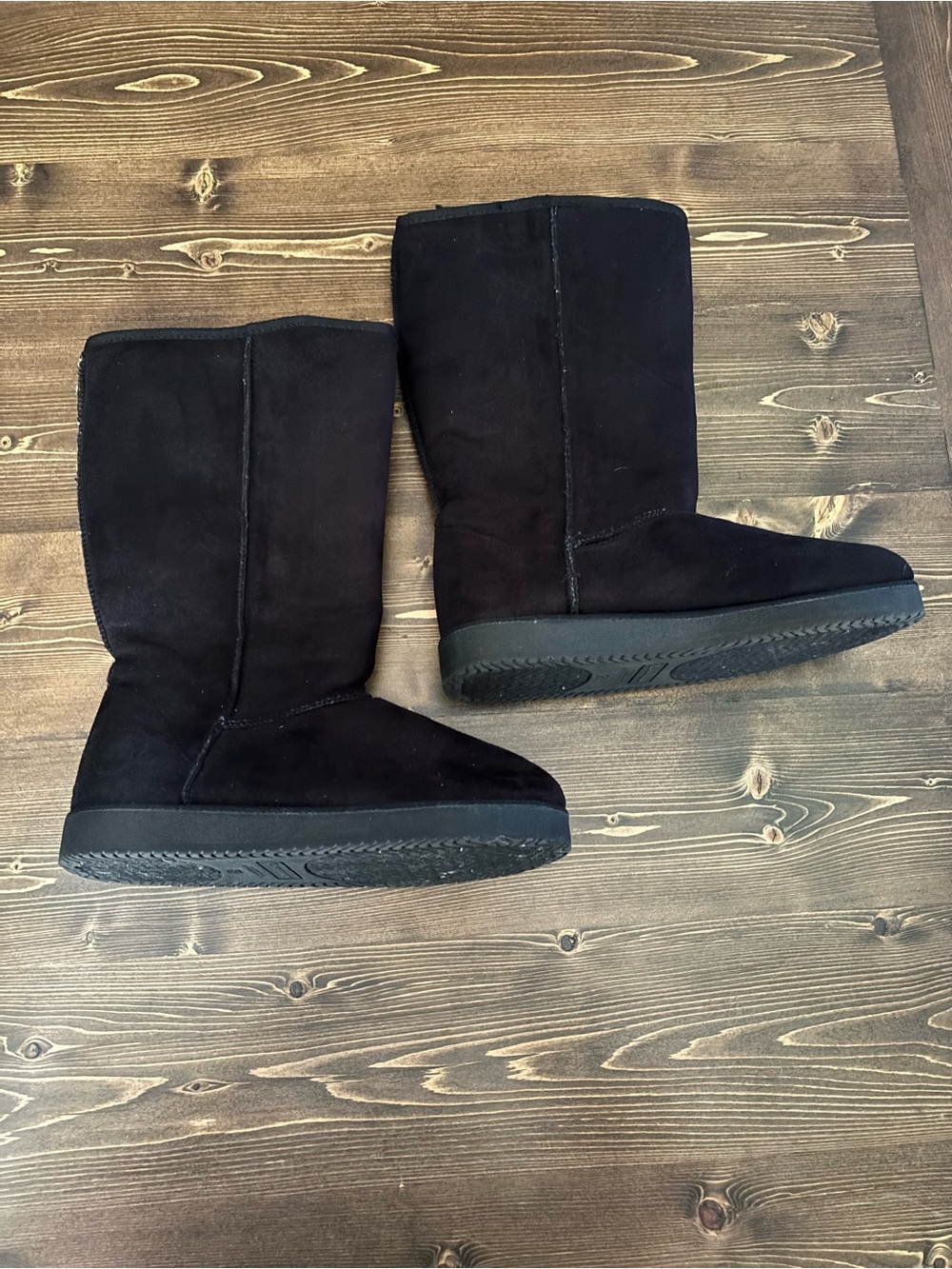Airwalk Black Suede Tall Winter Boots